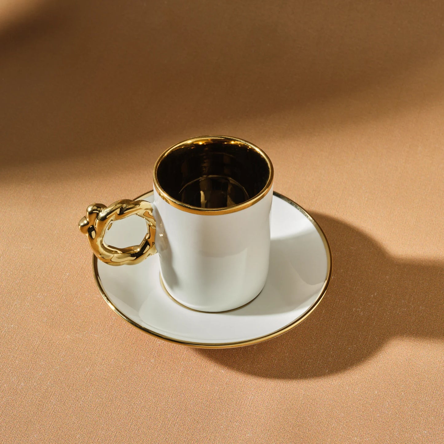 Karaca Herzförmiges Kaffeetassen-Set für 6 Personen – 80 ml