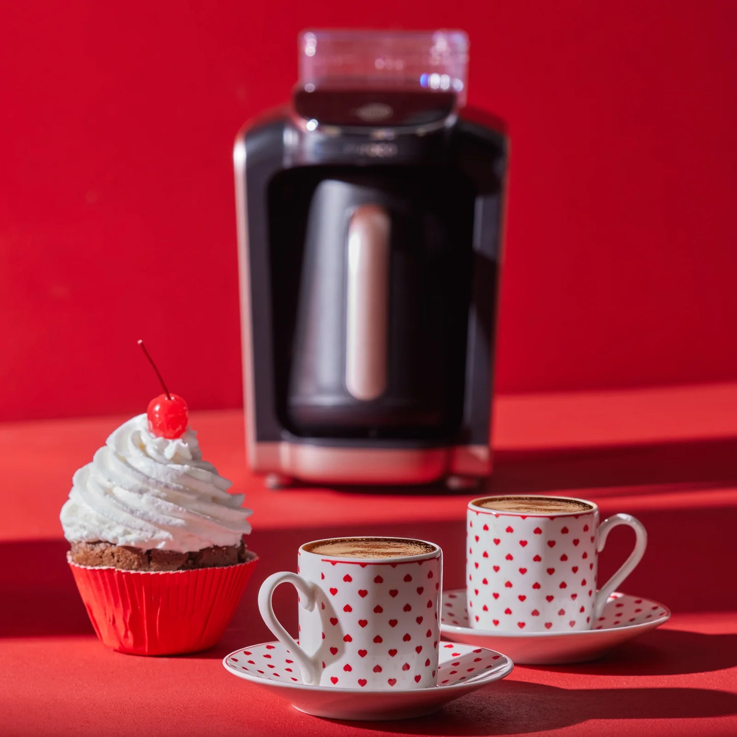Karaca Sweet Love für 2 Personen Kaffeetasse, 90 ml