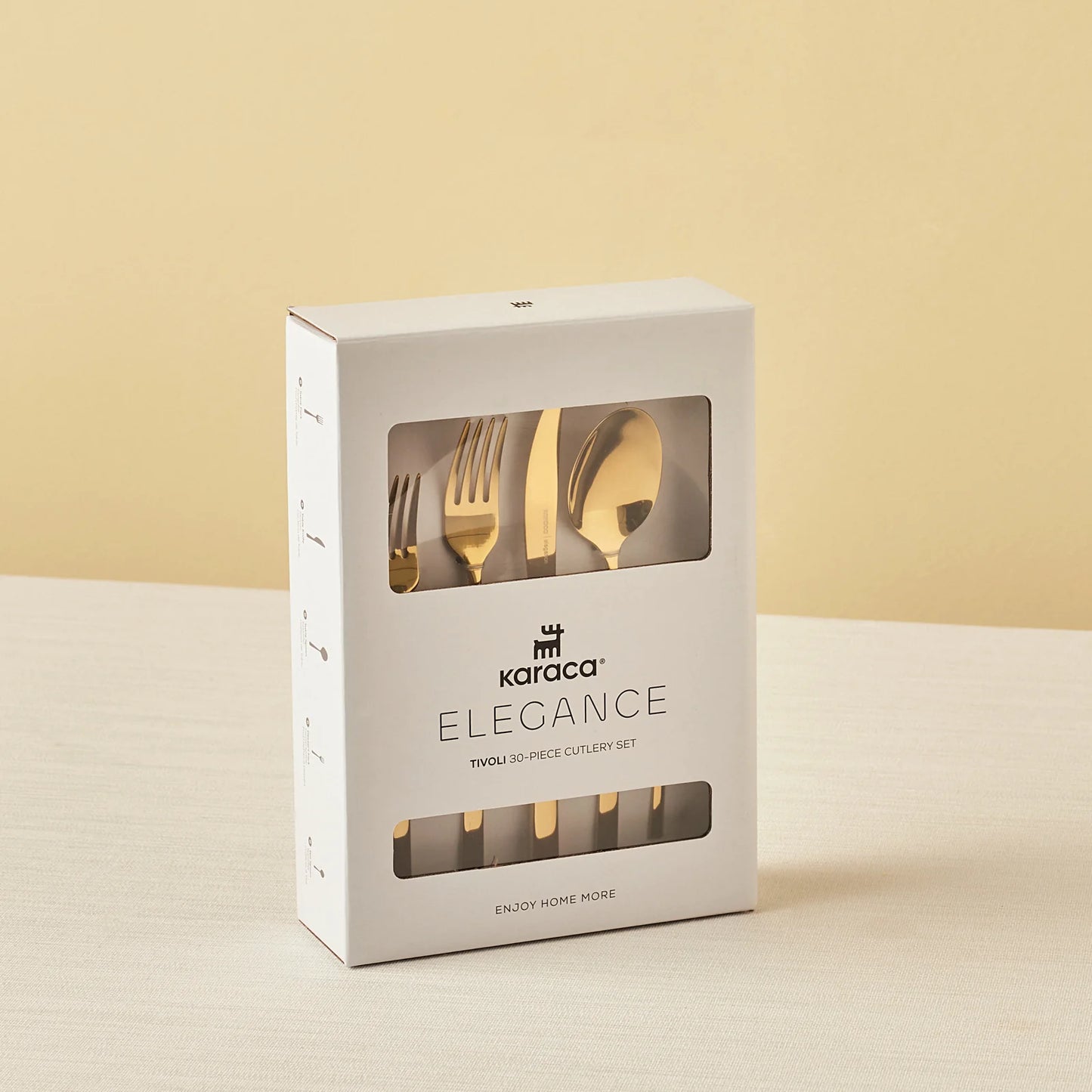 Karaca Tivoli Shiny Gold 6-Personen 30-teiliges Besteckset
