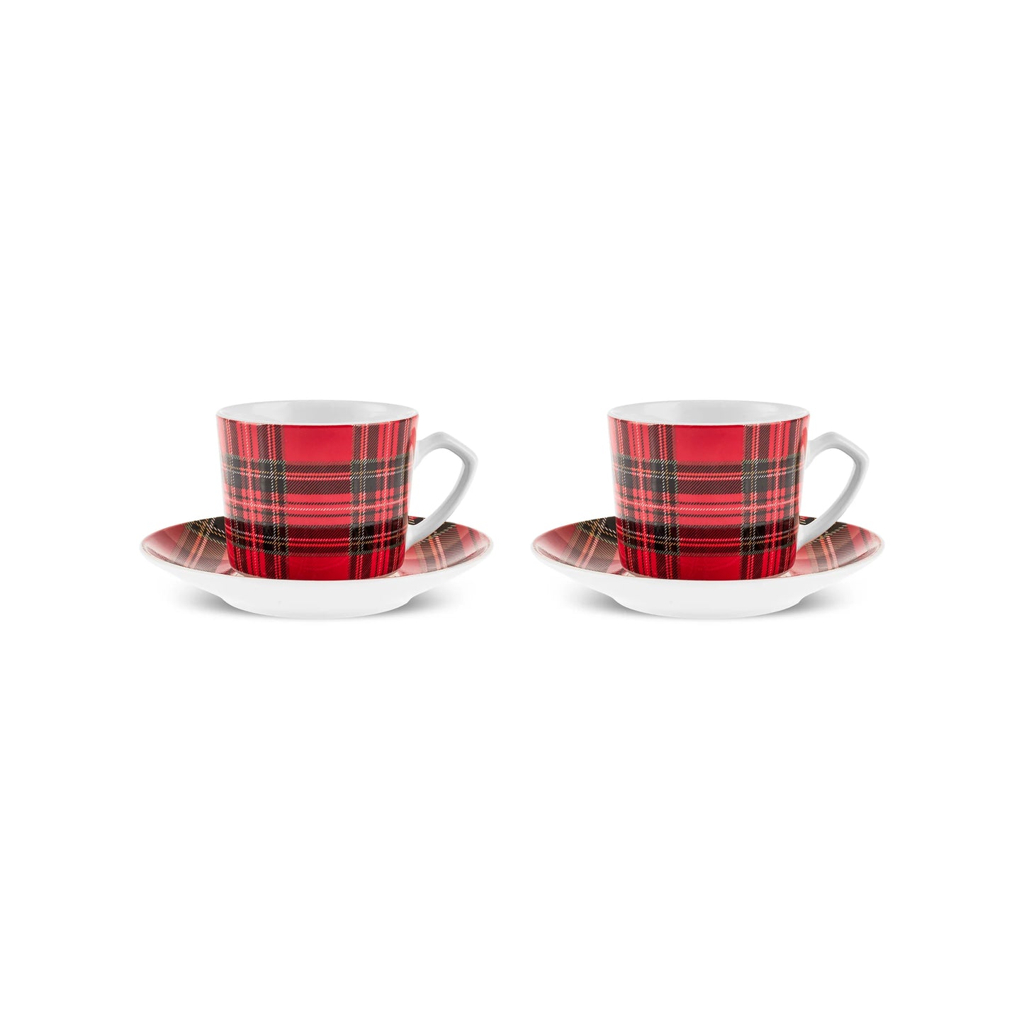 Karaca Ekose V2 Kaffeetassen-Set, 2 Personen, 80 ml