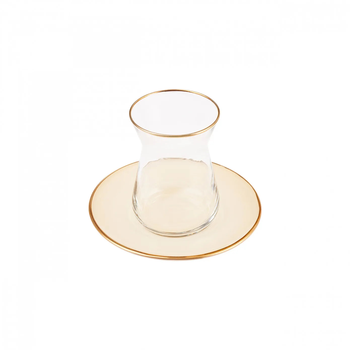 Karaca Retro Beige Teeservice für 6 Personen