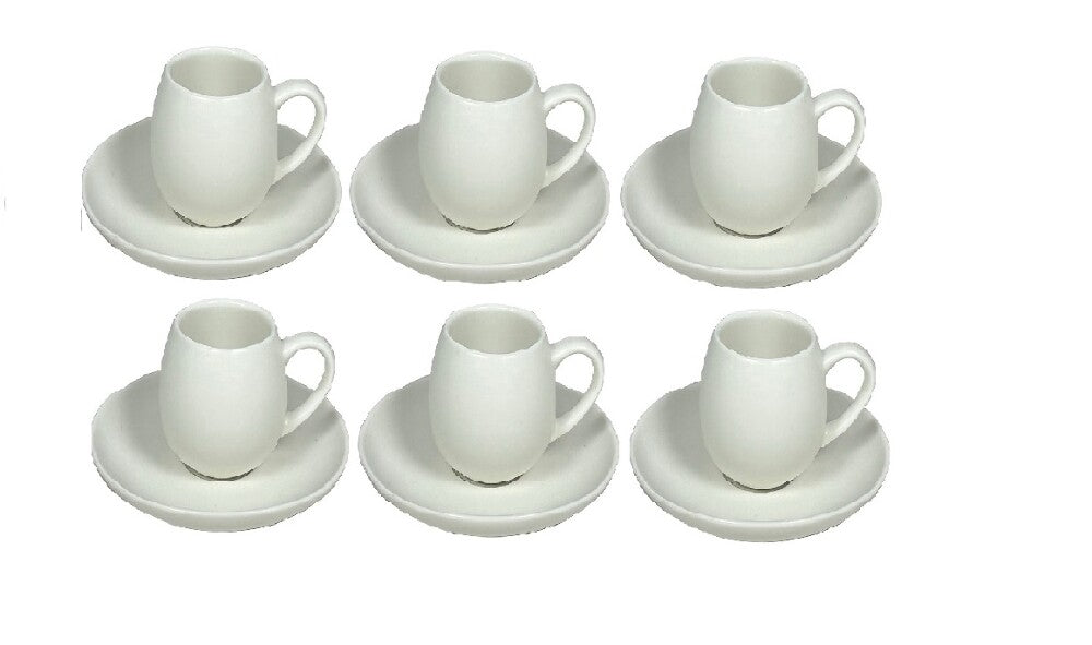 Schäfer Moon Mokkatassen für 6 Personen, Creme, 12tlg, 90ml