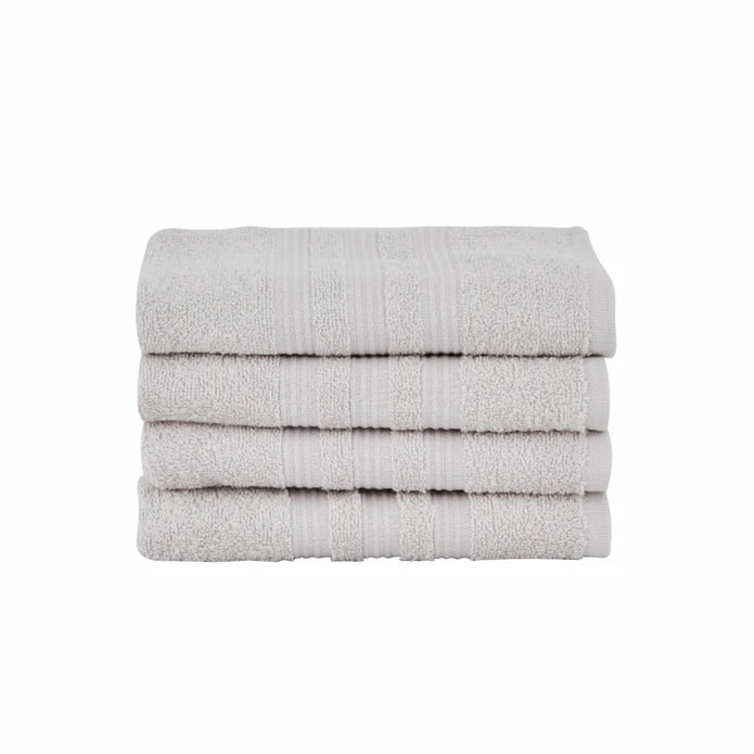 Karaca Home Road Handtuch-Set, Grau, 4tlg