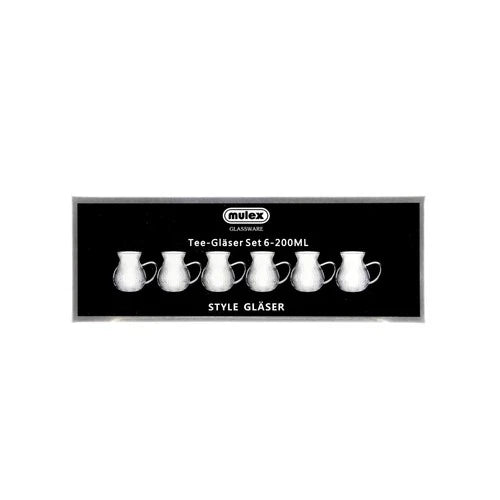 Mulex Teeglas Set, 6tlg, 200ml