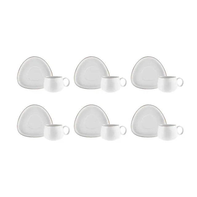 Karaca Streamline Tribe Teetassen Set für 6 Personen 200 ml