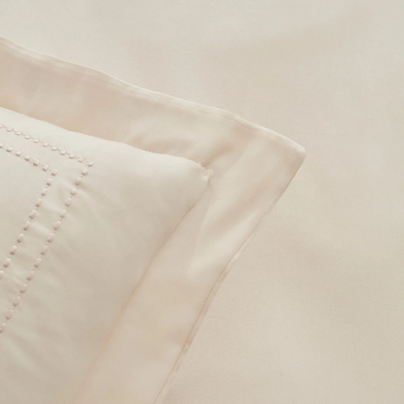 Karaca Home White Collection Felves 100% Baumwolle King Size Bettwäsche Set Beige