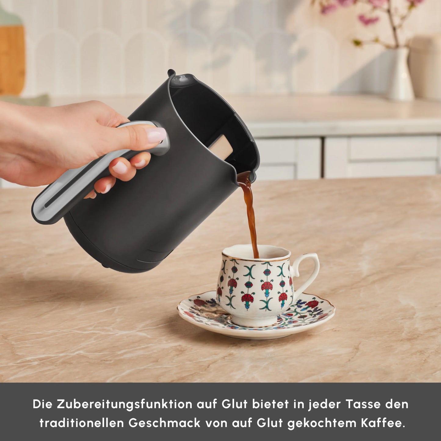 Karaca Hatır Neo Türkische Kaffeemaschine – Silber
