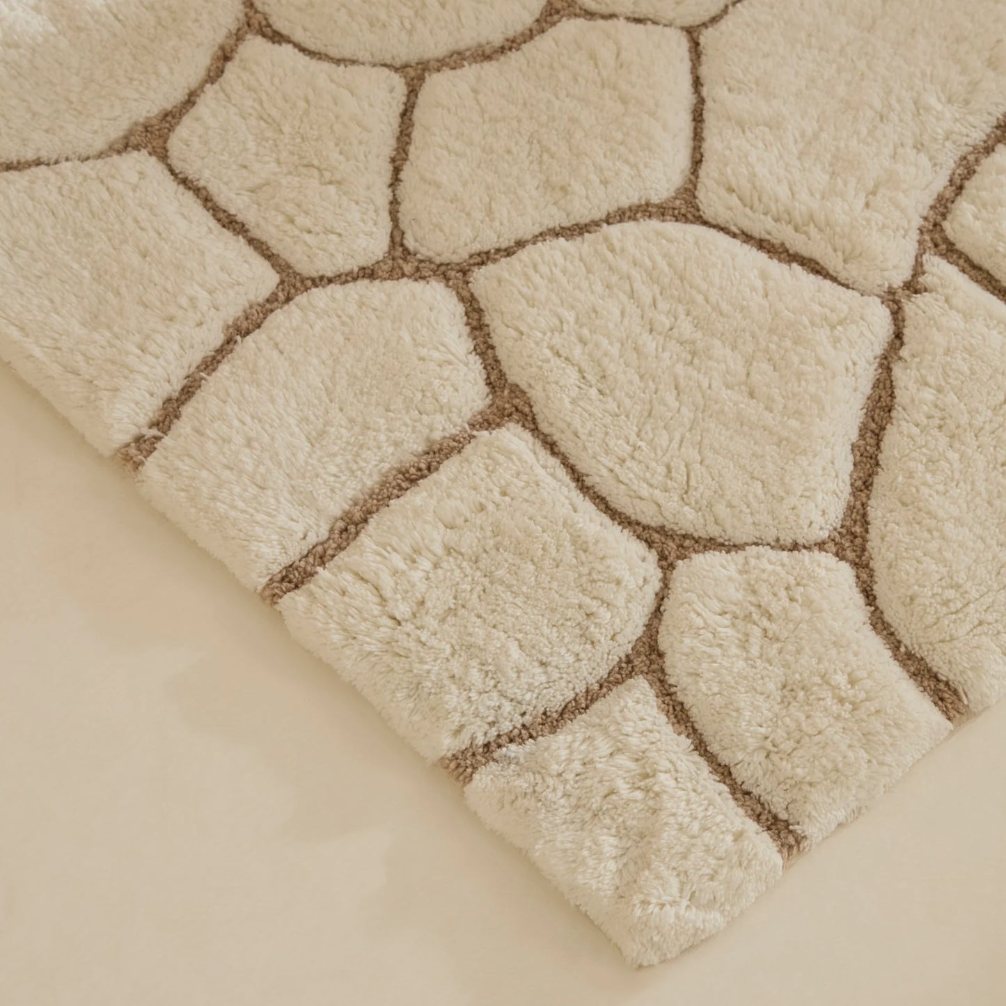 Karaca Stone Badematte, 50x80cm, Offwhite