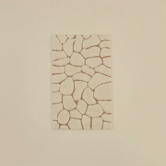 Karaca Stone Badematte, 50x80cm, Offwhite