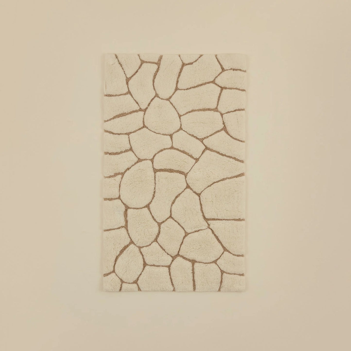 Karaca Stone Badematte, 60x100cm, Offwhite