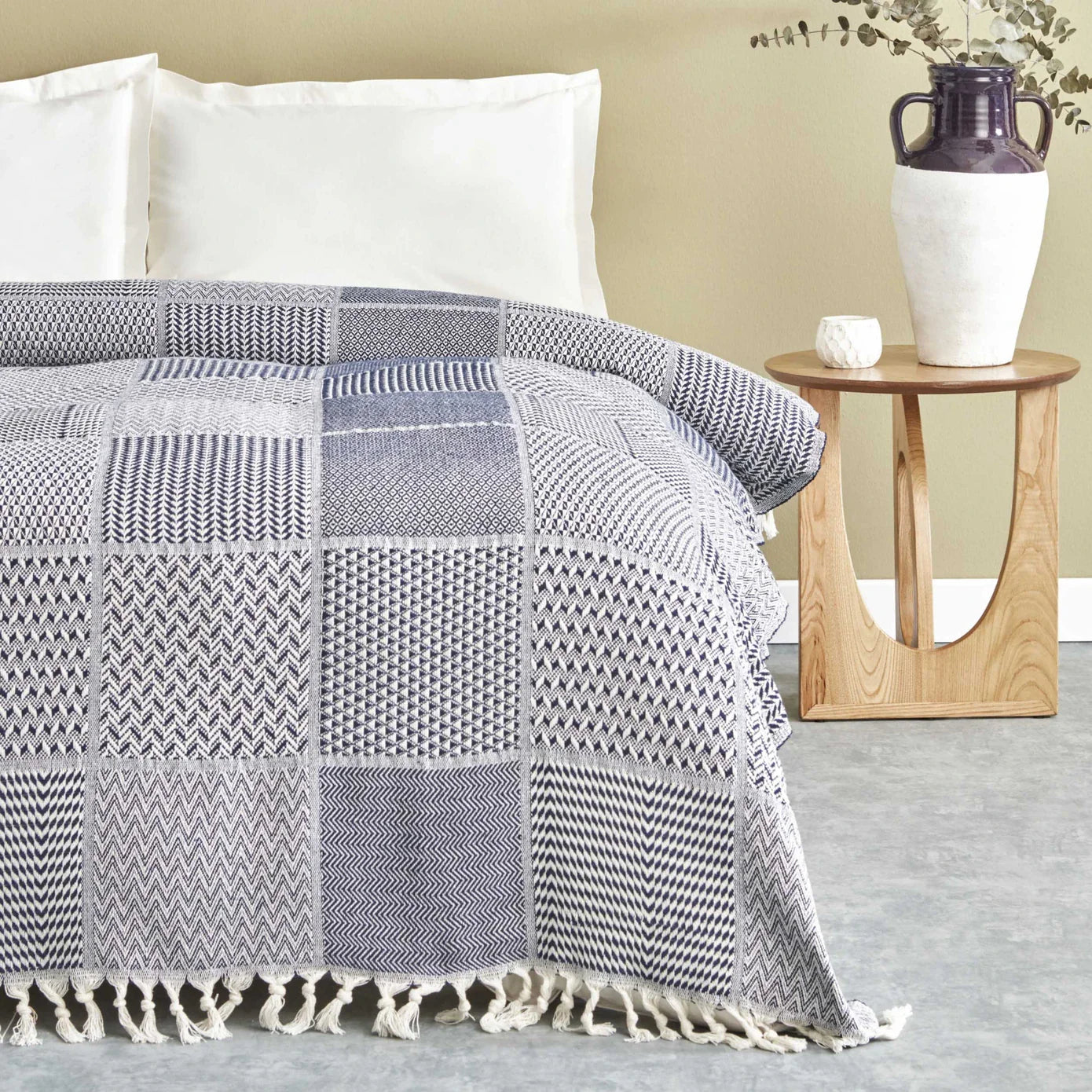 Karaca Home Luna, Doppelpiqué, Marineblau