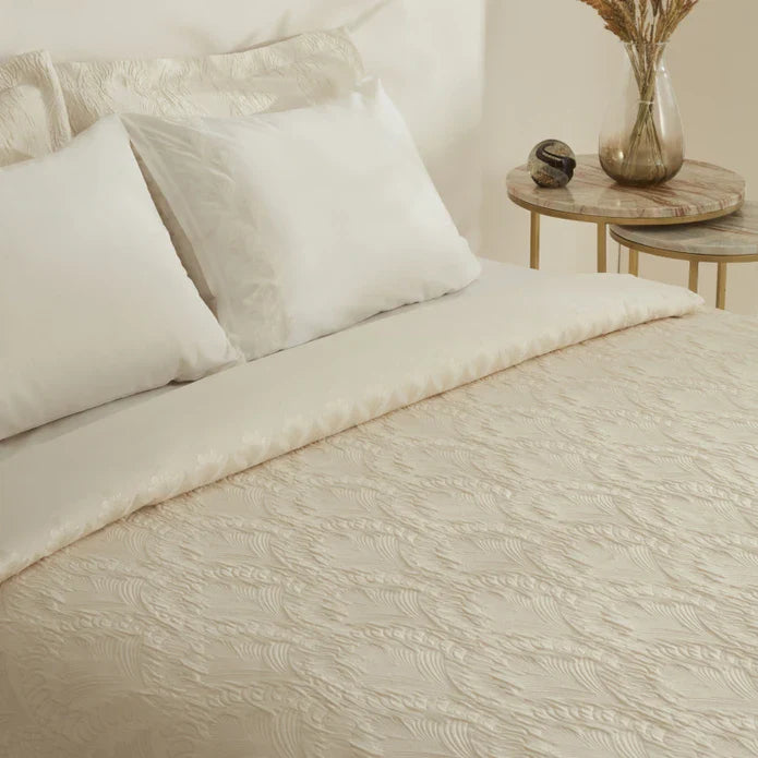 Karaca Home Ruby Doppelbett Duvet Set Ecru