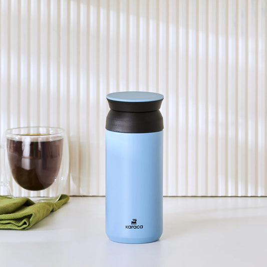 Karaca Rainbow Steel Auslaufsichere Thermoskanne 350 ml, Blau