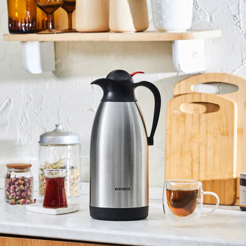 Karaca Clark Teekanne-Thermoskanne, 2,5 L, Inox