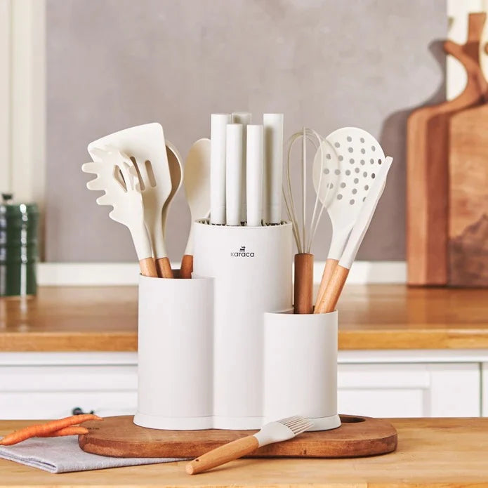 Karaca Burby Creme 14-teiliges Messer-Set