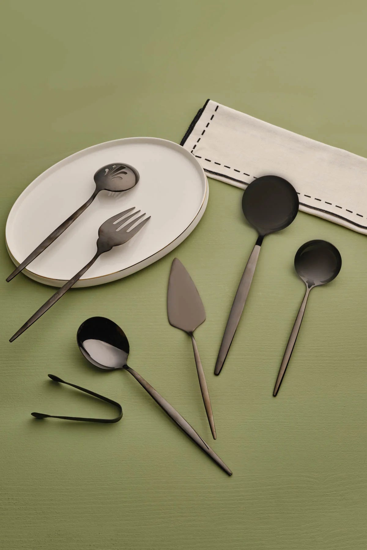 Karaca Orion Schwarz 7-teiliges Servierset