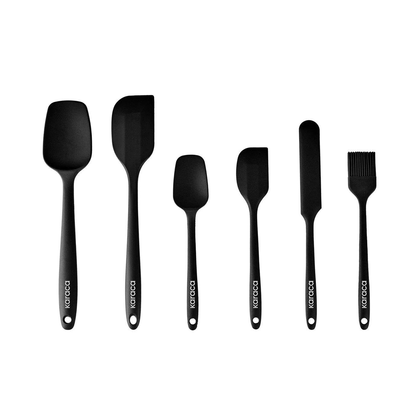 Karaca Lively 6-teiliges Silikonservice-Set schwarz