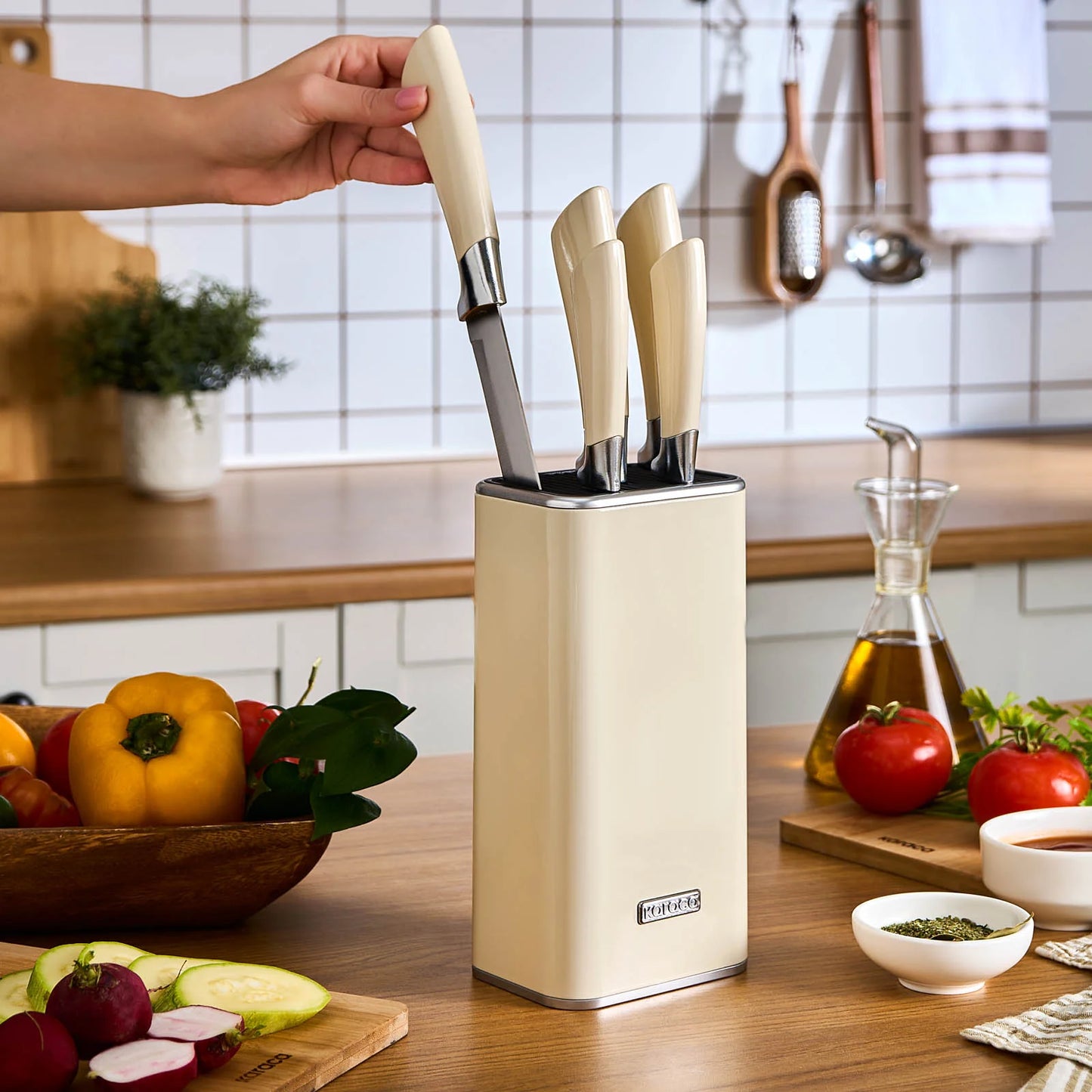 Karaca Mastersharp Messerset, Creme