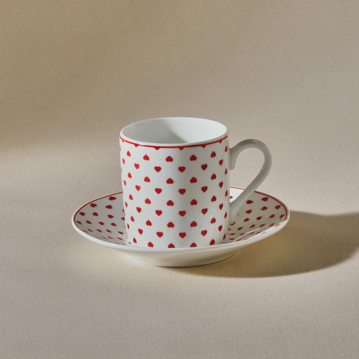 Karaca Sweet Love für 2 Personen Kaffeetasse, 90 ml
