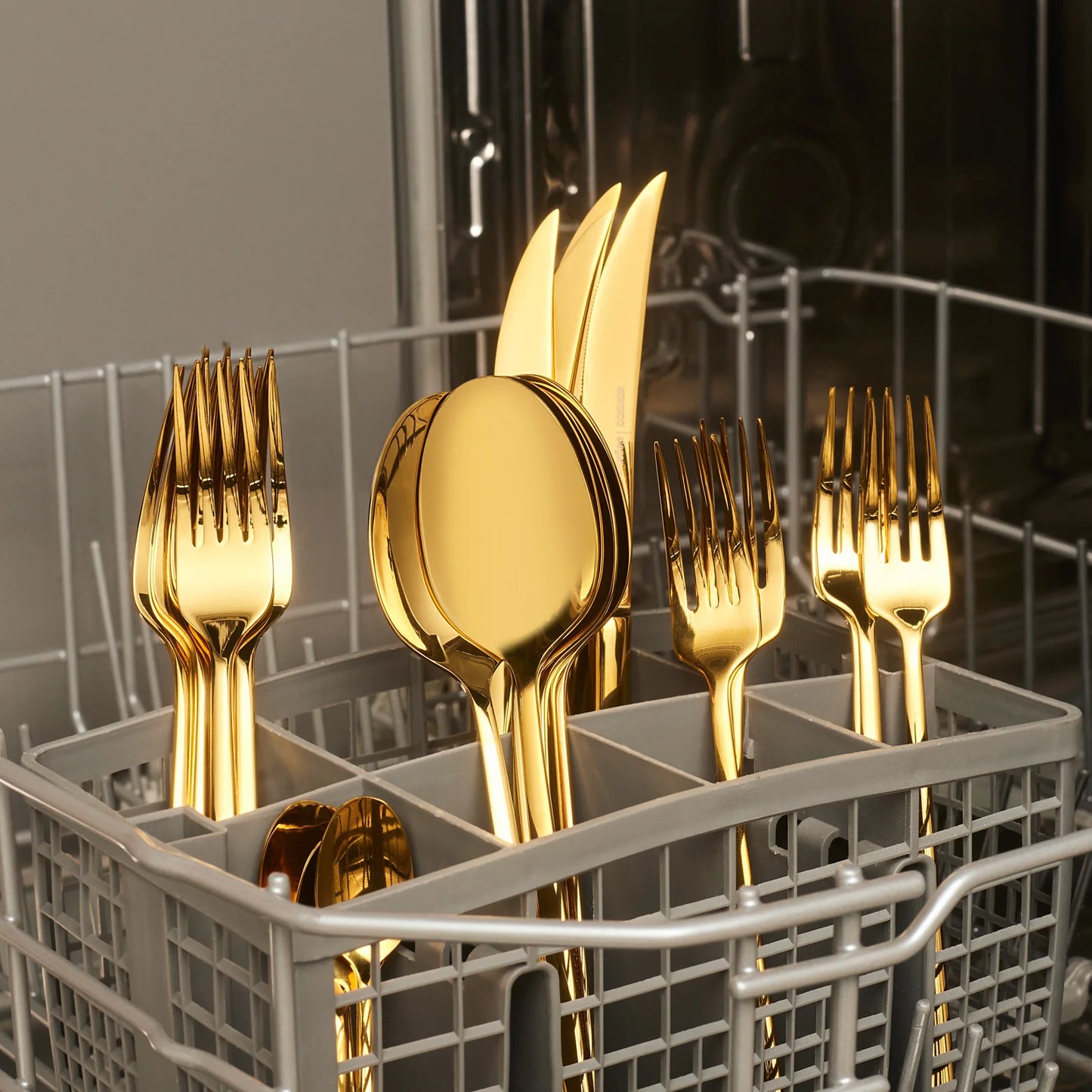 Karaca Tivoli Shiny Gold 6-Personen 30-teiliges Besteckset