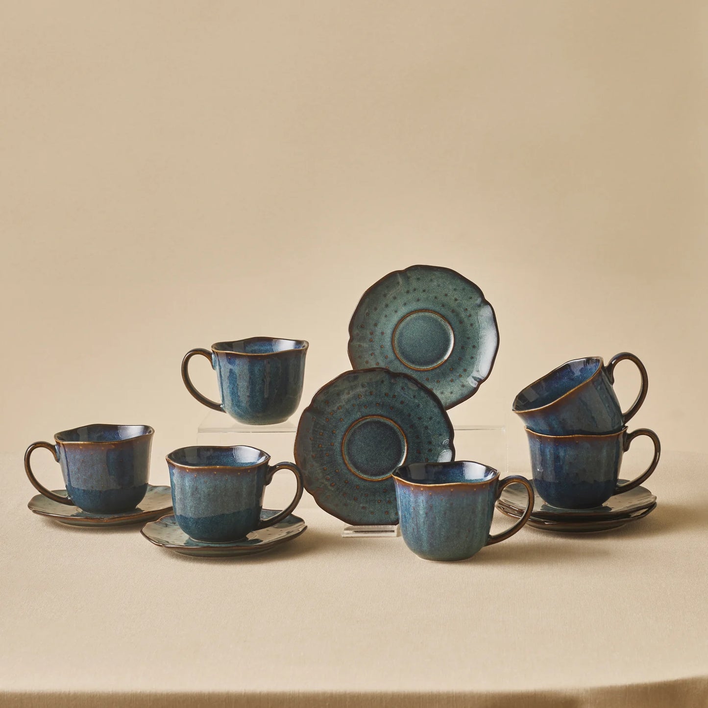 Karaca Bryggen Reaktiv 250 Ml Teetasse für 6 Personen
