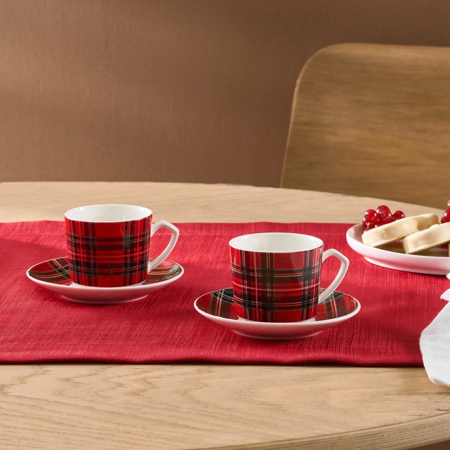 Karaca Ekose V2 Kaffeetassen-Set, 2 Personen, 80 ml