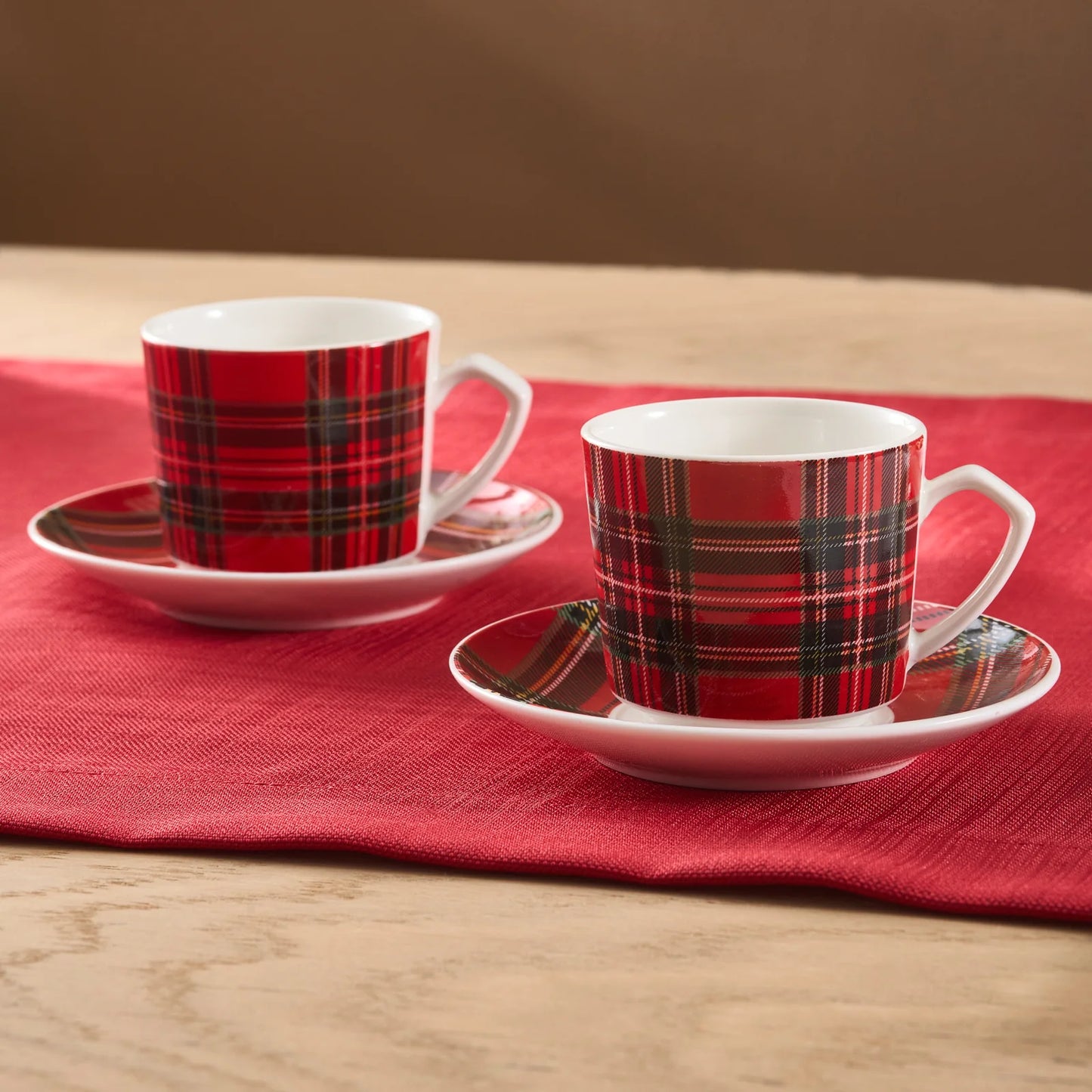 Karaca Ekose V2 Kaffeetassen-Set, 2 Personen, 80 ml