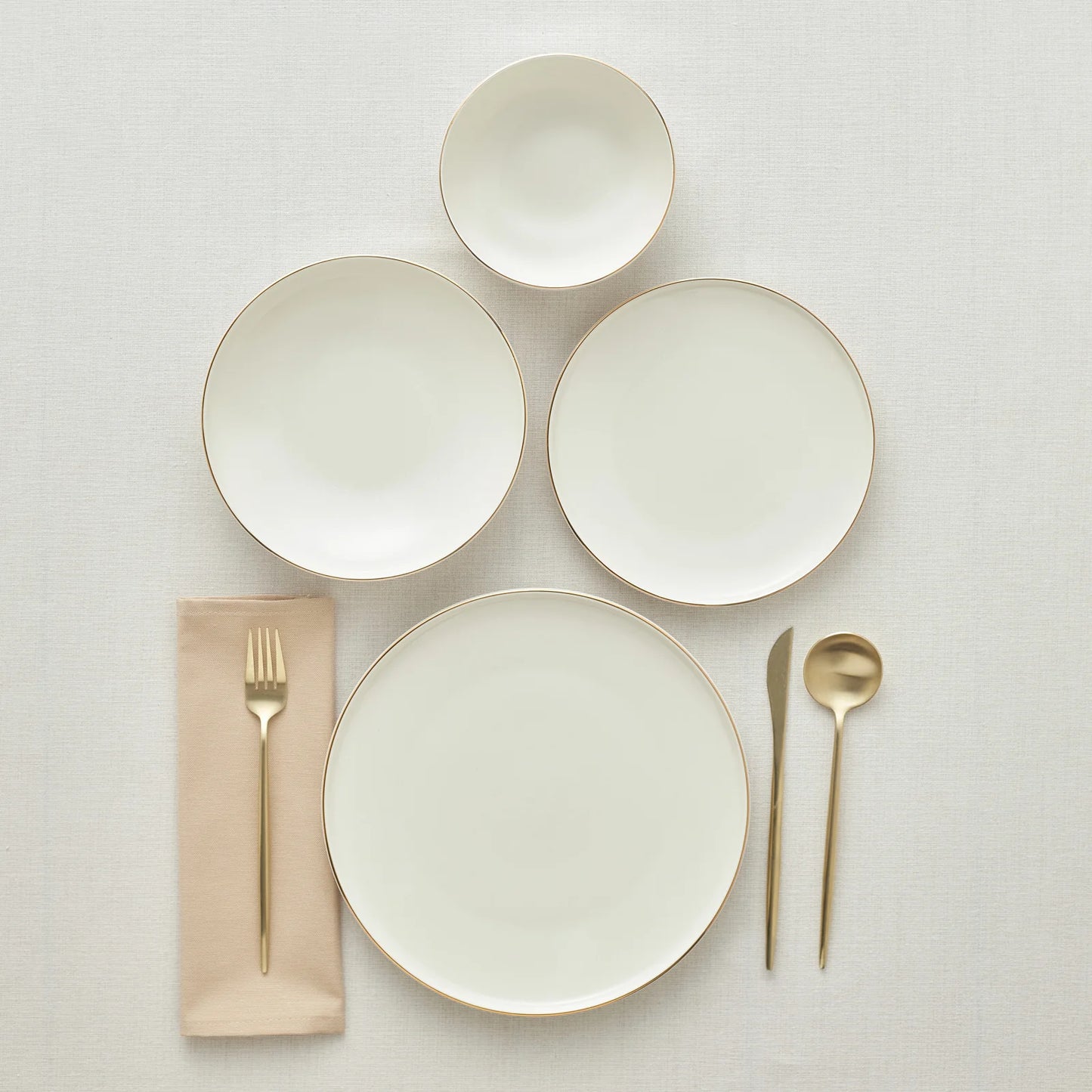 Karaca Stream Bone Meridian Geschirrset, 24-teilig, Gold