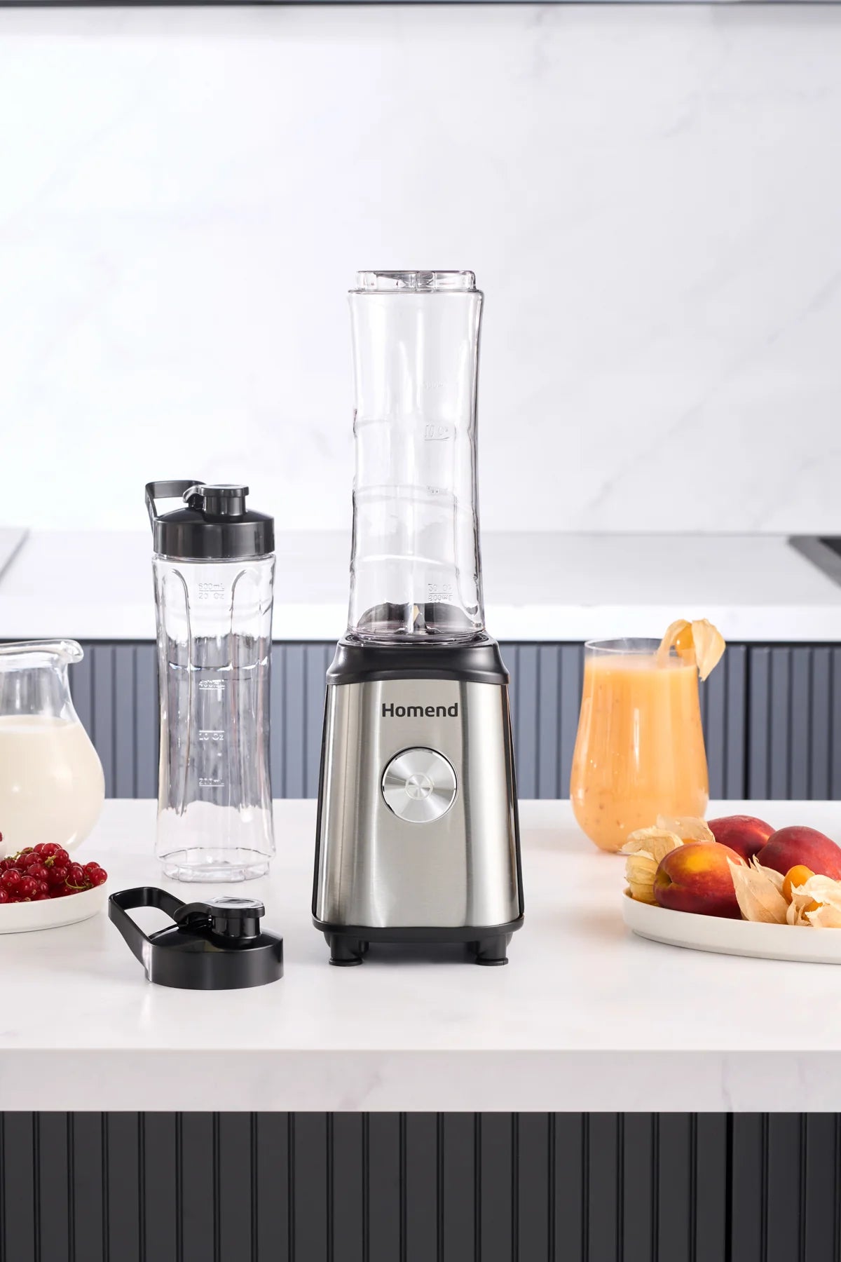 Homend Mixfresh Smoothie Blender Edelstahl 350W
