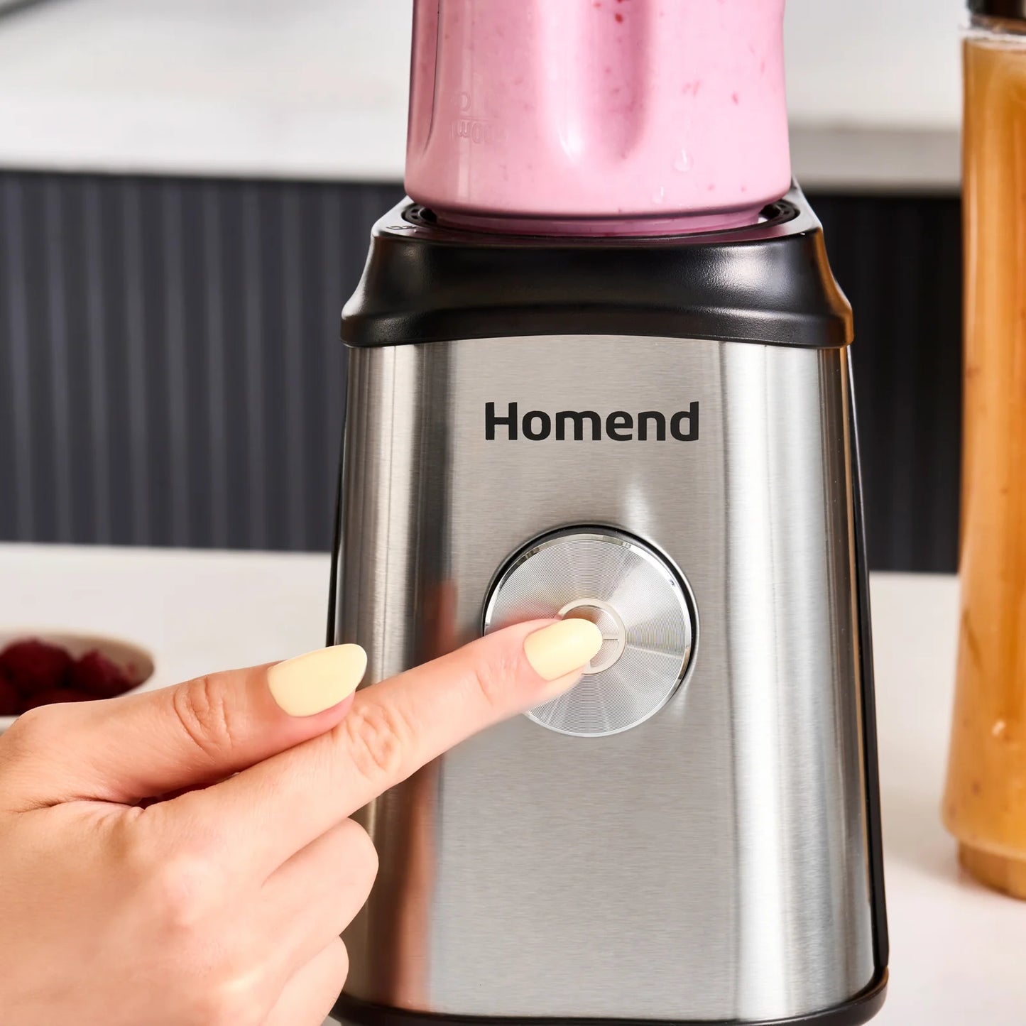 Homend Mixfresh Smoothie Blender Edelstahl 350W