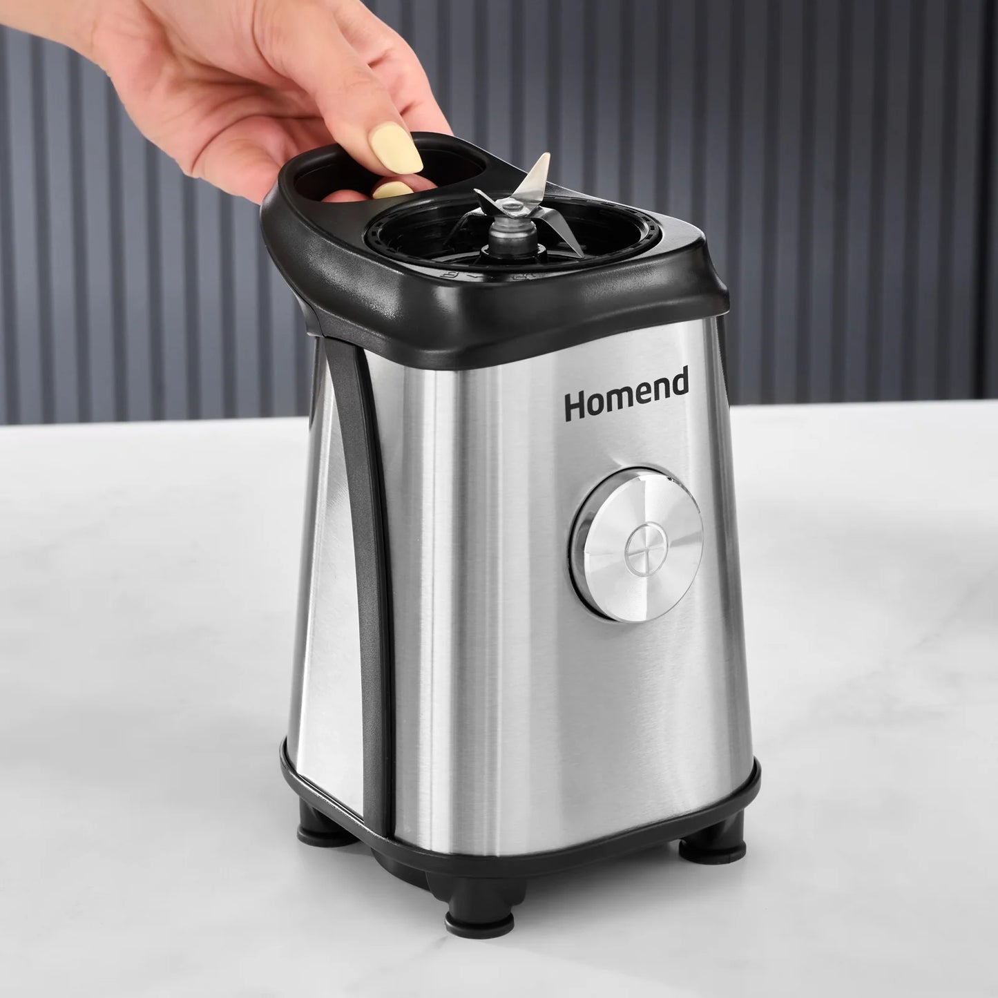 Homend Mixfresh Smoothie Blender Edelstahl 350W