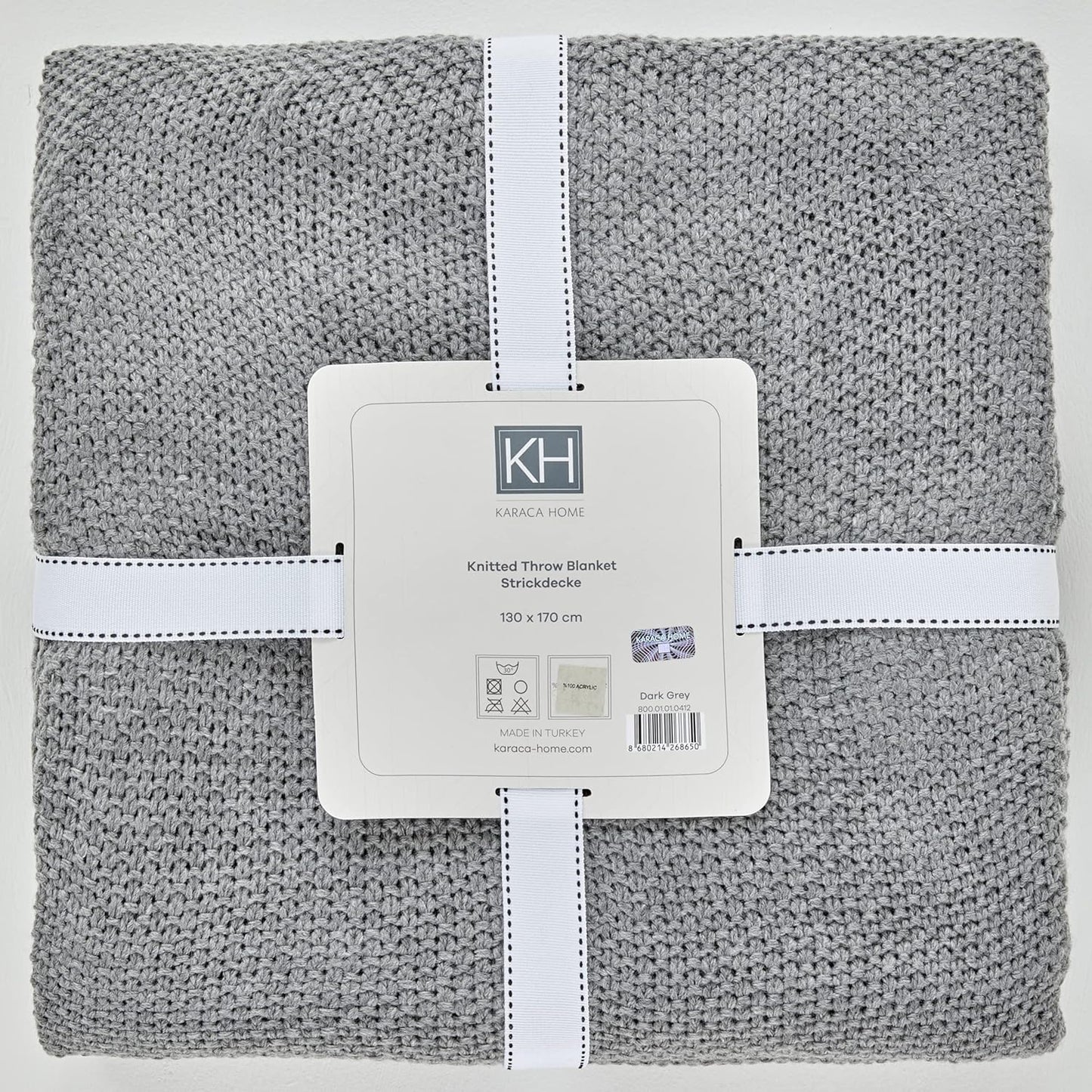Karaca Home Strickdecke Grau