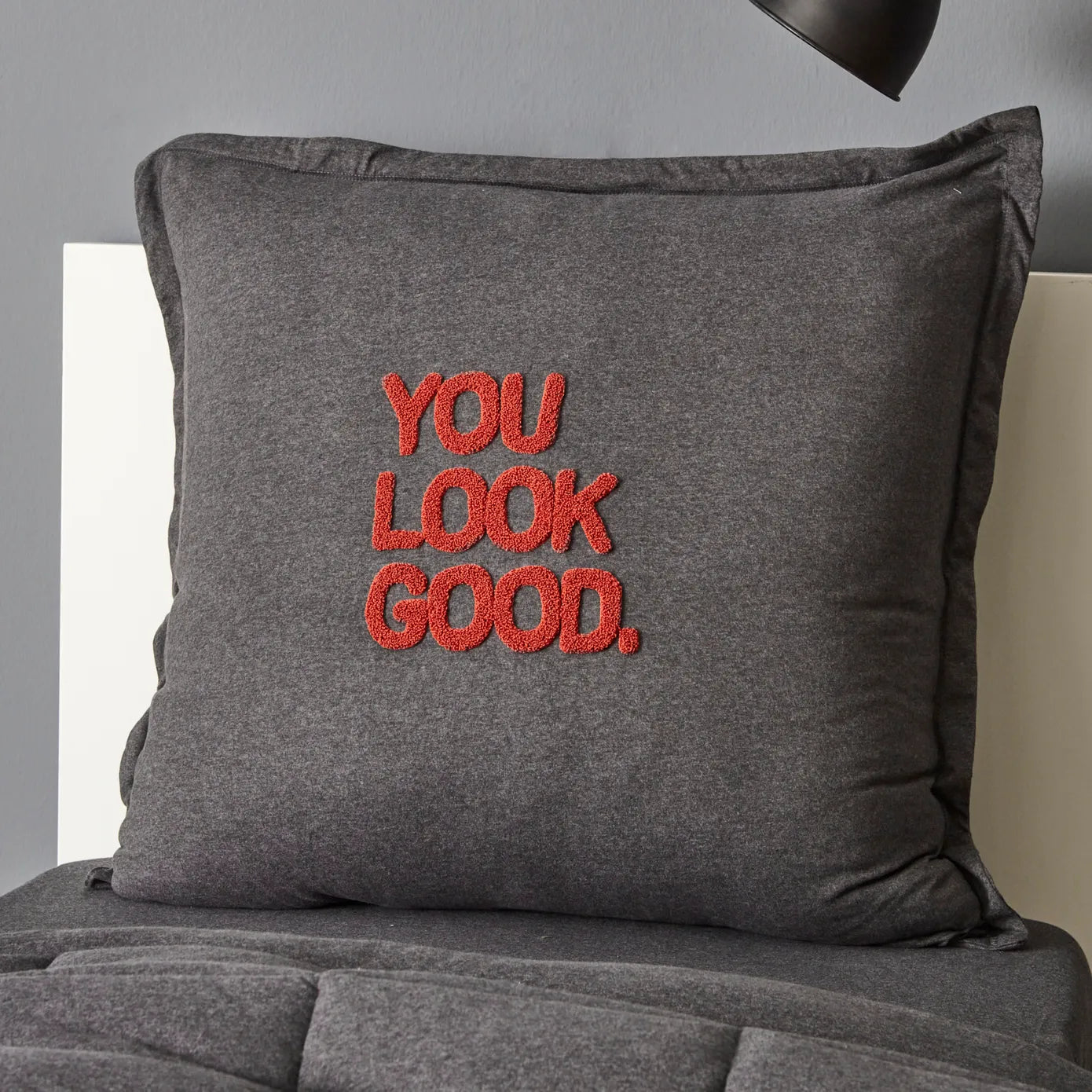 Karaca Motto Anthrazit Cotton Comfort Set 135X200 cm