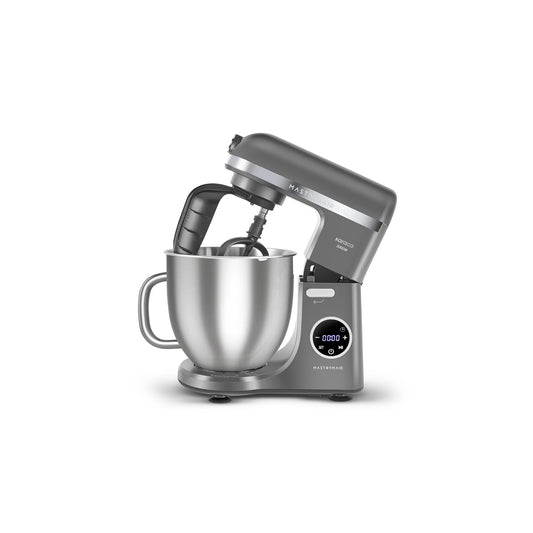 Karaca Mastermaid Chef Ultra D2000W Küchenmaschine mit Digitaldisplay Galaxy Grey 7L