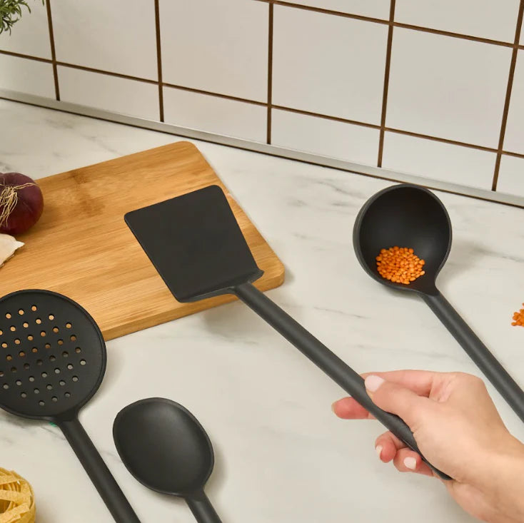 Karaca Simple 5-teiliges Küchenutensilien-Set, Schwarz
