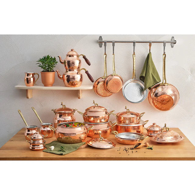 Karaca Alacahöyük Kupfer Wok Pfanne 24 cm