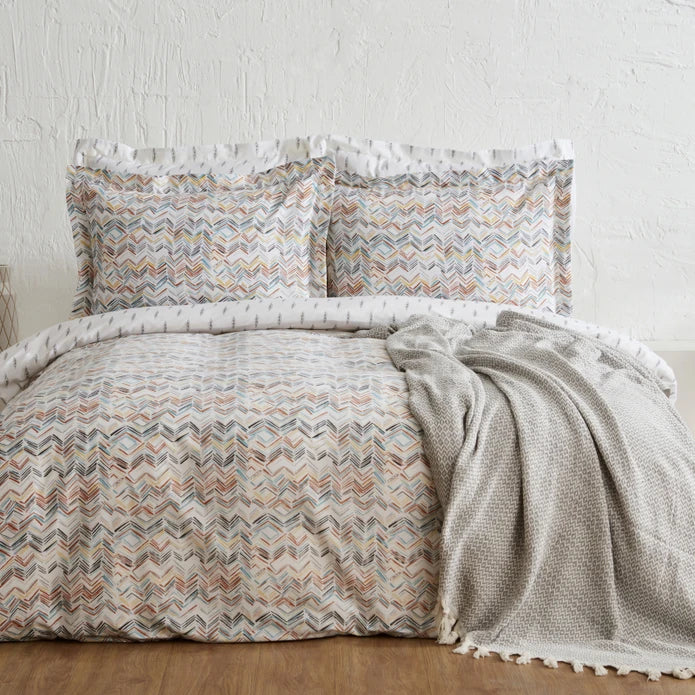 Sarah Anderson Alissa Bettwäsche-Set für Doppelbett mit Geschenk-Piquédecke