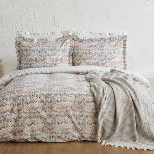 Sarah Anderson Alissa Bettwäsche-Set für Doppelbett mit Geschenk-Piquédecke