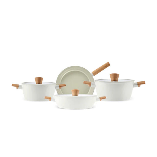 Karaca Swiss Crystal Almond Cream Kochtopfset, 7tlg