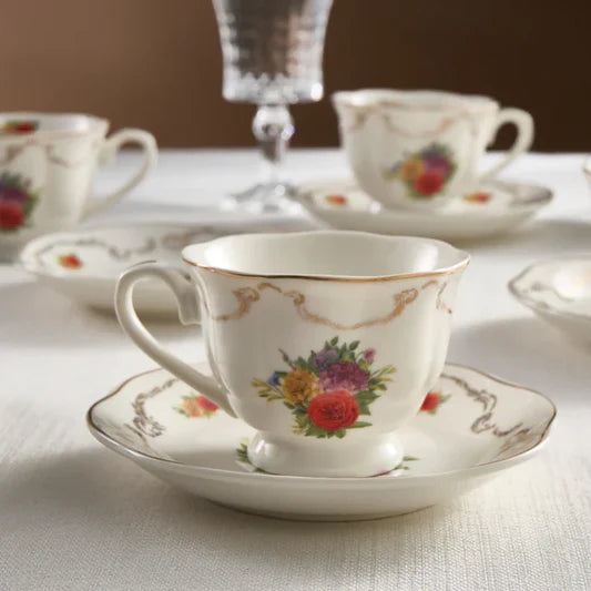 Karaca Antique 12-teiliges Mokkatassen-Set für 6 Personen