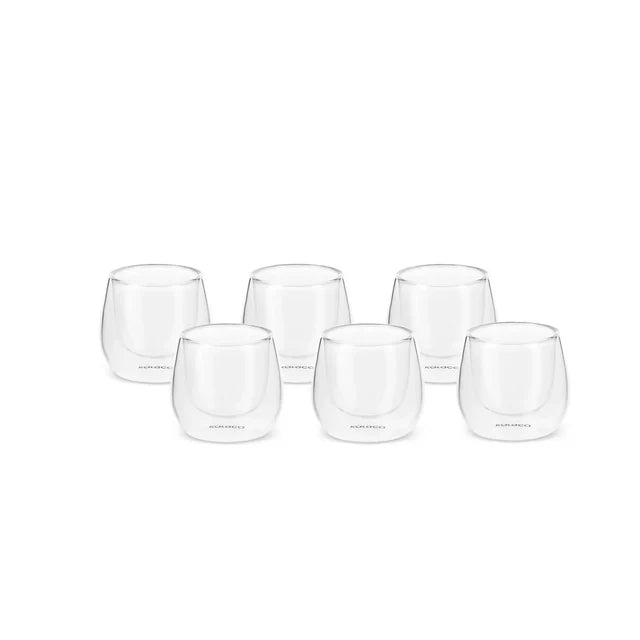 Karaca Anthon Flattened Espressotasse Set, 6 Teilig