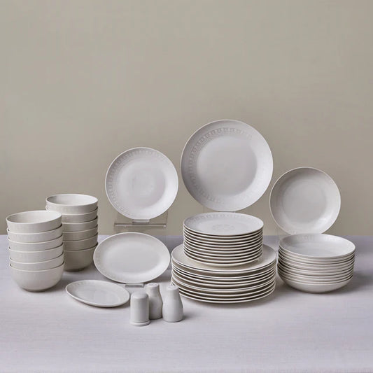 Karaca Forever Bone Artiste Geschirrset für 12 Personen, 53-tlg
