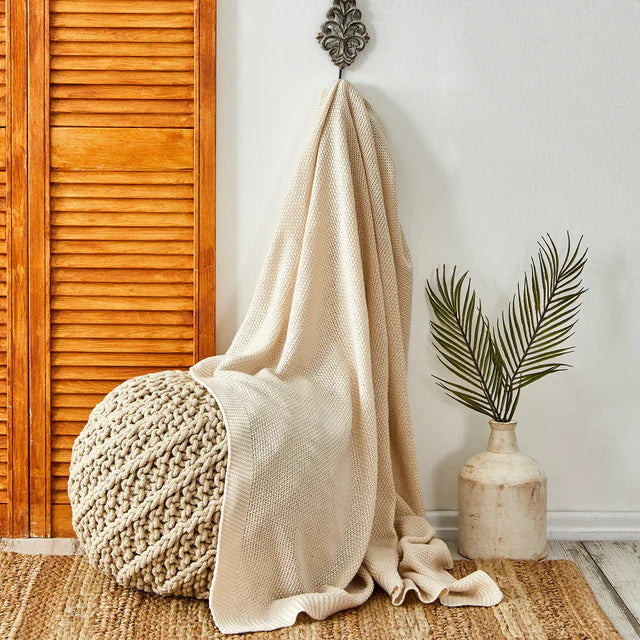 Karaca Home Häckeldecke 130x170cm , Stone