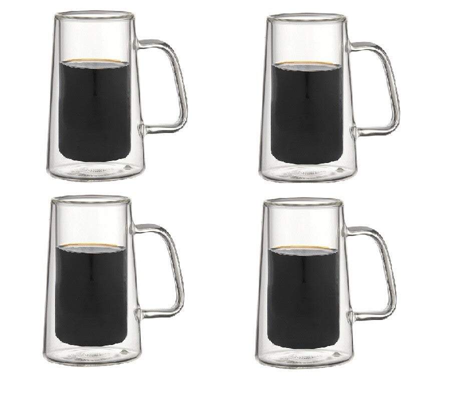 Schäfer doppelwandige 4'er Espressotassen, 80ml, klar