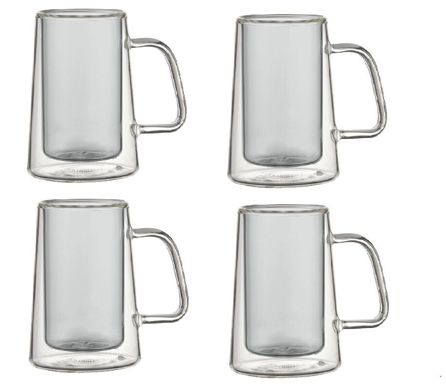 Schäfer doppelwandige 4'er Espressotassen, 80ml, anthrazit