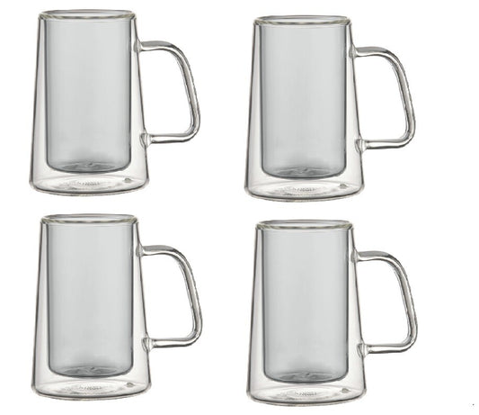Schäfer doppelwandige 4'er Espressotassen, 80ml, anthrazit