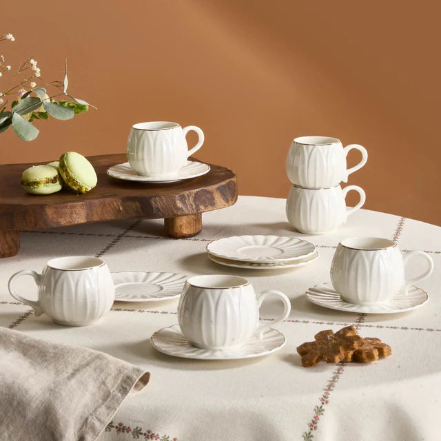 Karaca Eylül Kaffeetasse für 6 Personen, 85 Ml
