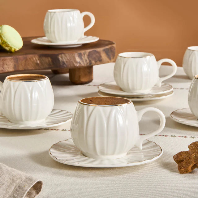 Karaca Eylül Kaffeetasse für 6 Personen, 85 Ml