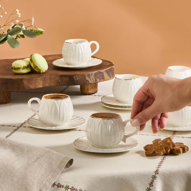 Karaca Eylül Kaffeetasse für 6 Personen, 85 Ml