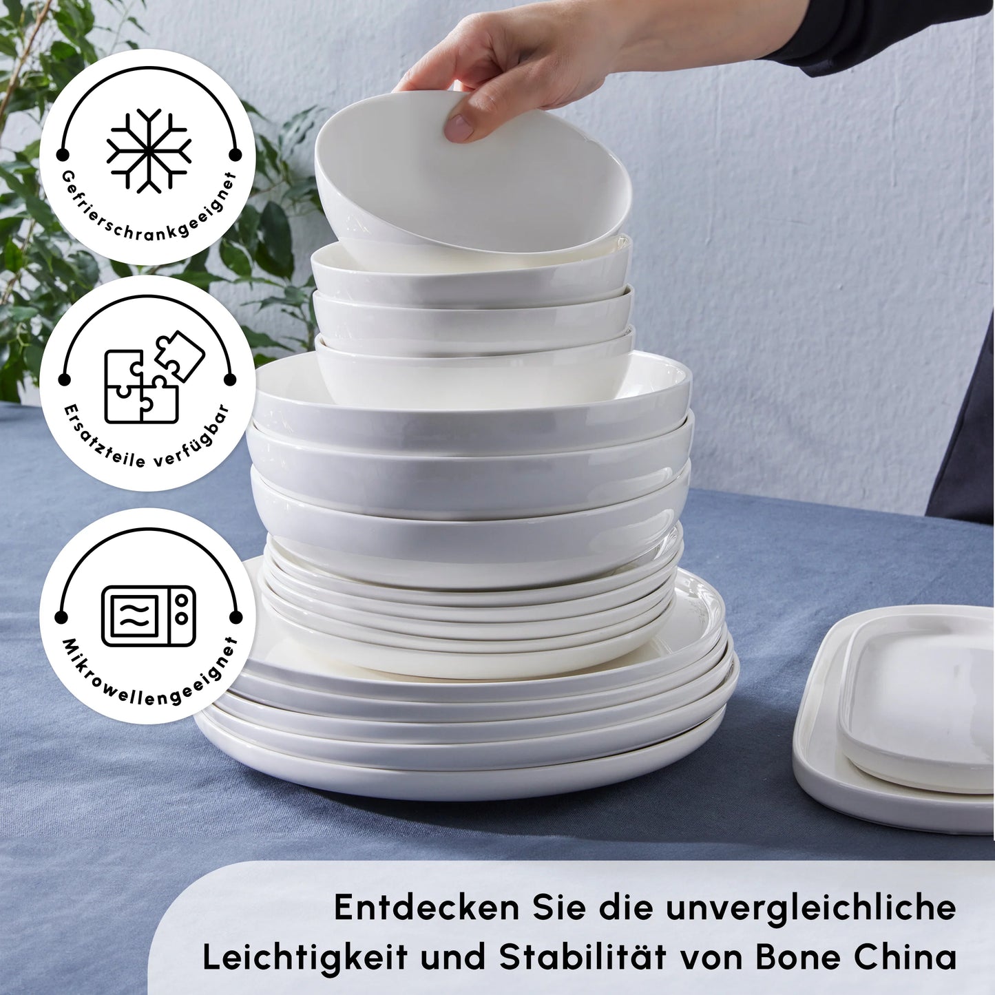 Karaca Streamline Favaro Geschirrset für 12 Personen, 53tlg
